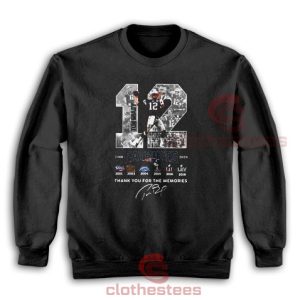 12 Tom Brady Patriots The Memories Signature Sweatshirt Unisex