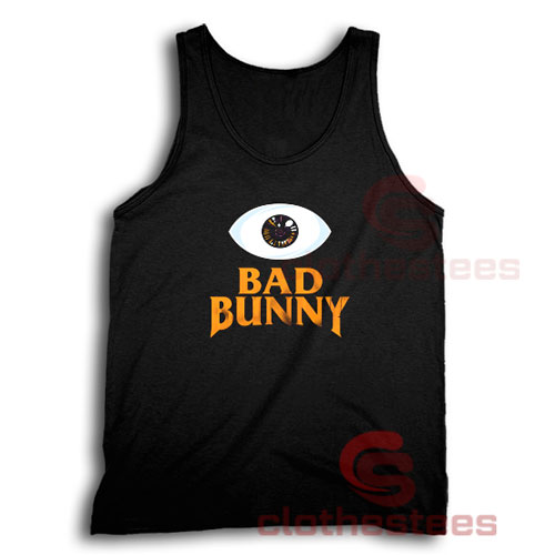 Bad Bunny Cartoon Eye Tank Top