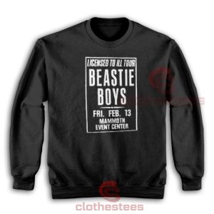 Beastie Boys Licensed to I'll Tour Sweatshirt