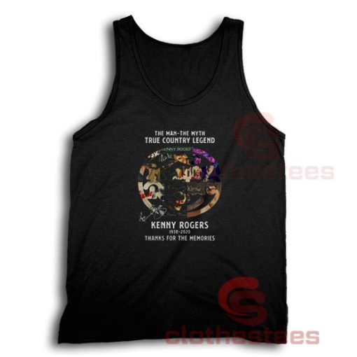 The Man The Myth True Country Legend Kenny Rogers 1938 2020 Tank Top Unisex