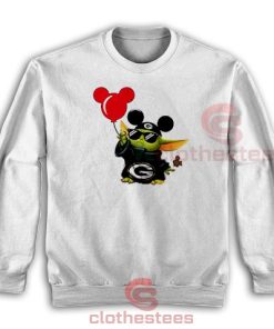 Baby Yoda Mickey Mouse Balloons Sweatshirt
