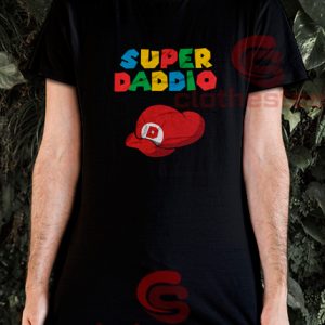 Super Daddio Dad Video Gamer T-Shirt