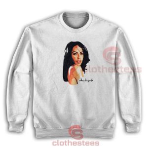 Aaliyah Art Actress Sweatshirt Aaliyah Merch Size S-5XL