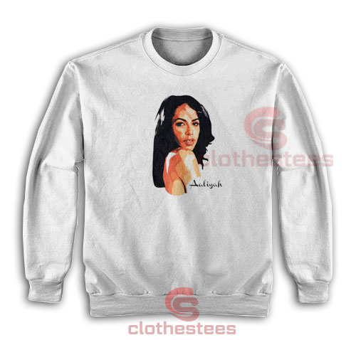 Aaliyah Art Actress Sweatshirt Aaliyah Merch Size S-5XL