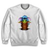 Baby Stitch Yoda Sweatshirt Size S - 3XL