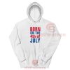Born on The 4th of July Letters Hoodie S-3XL