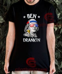 Ben Drankin Benjamin Franklin T-Shirt 4th of July S-3XL