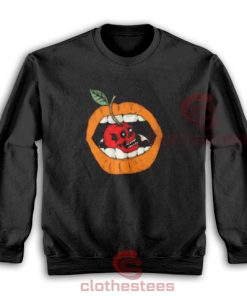 Cherry Lip Freaky Skull Sweatshirt Halloween Lip Girl S-3XL
