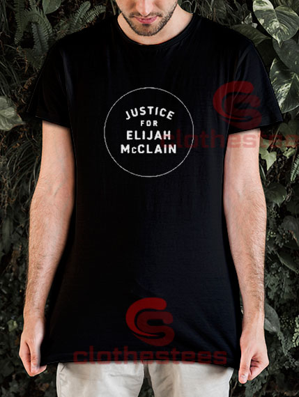 Justice For Elijah McClain T-Shirt Circle Logo S-3XL