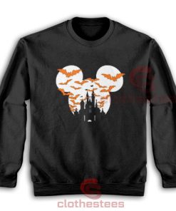 Mickey Halloween Disney Castle Sweatshirt S-3XL