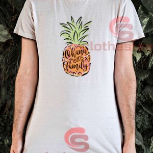 Ohana Means Family Pineapple T-Shirt S-3XL