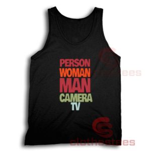 Person Woman Man Camera TV Tank Top Vintage Size S-3XL