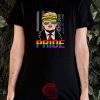 Trump pride T-Shirt America Flag LGBT S-3XL