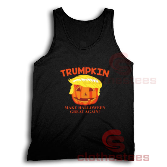 Trumpkin Jack O Lantern Tank Top Trump Halloween S-3XL