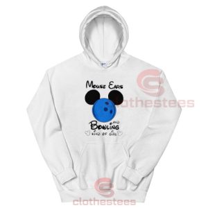 Mickey Mouse Ears And Bowling Hoodie Kind Of Girl Size S-3XL