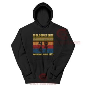 OldoMeter 47 Awesome Hoodie Since 1973 For Unisex