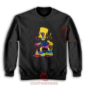 Trippy Bart Simpsons Sweatshirt For Men And Women For Unisex