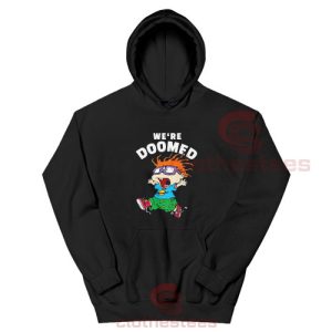 We're Doomed Rugrats Chuckie Hoodie Nickelodeon Size S-3XL