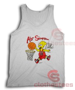 Bart Air Simpson Tank Top Bart 1990s Chicago For Unisex