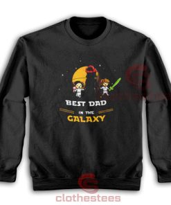 Best Dad In The Galaxy Sweatshirt Darth Vader For Unisex