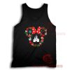 Disney Christmas Cute Tank Top Minnie Head Size S-2XL