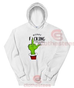 Merry Fucking Christmas 2020 Hoodie Grinch Xmas Size S-3XL