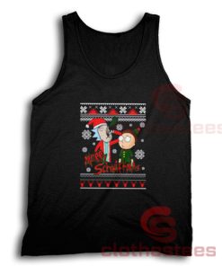 Merry Schwiftmas Christmas Tank Top Rick and Morty For Unisex