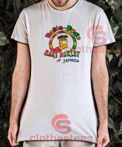 Rasta Dude Bart Marley T-Shirt Bob Marley Size S-3XL