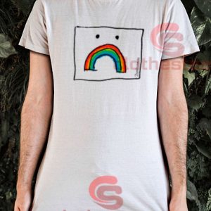 Sad Rainbow Cartoon T-Shirt Lockdown 2020