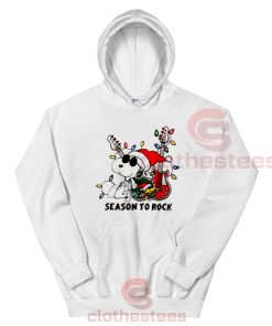 Snoopy Season To Rock Hoodie Christmas For Unisex