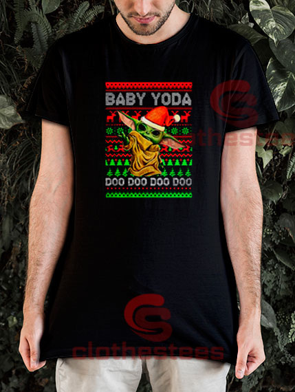 The Mandalorian Christmas T-Shirt Baby Yoda Doo Doo Doo