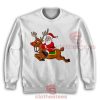 Santa-Claus-Riding-Reindeer-Sweatshirt