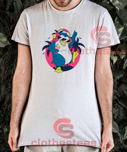Dancing-Tropical-Penguin-T-Shirt