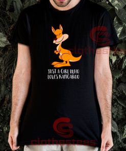 Just-A-Girl-Who-Loves-Kangaroo-T-Shirt