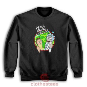 Peace-Among-Worlds-Rick-Morty-Sweatshirt